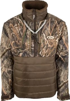 DRAKE LST Guardian Flex Double Down Eqwader 1/4 Zip Jacket