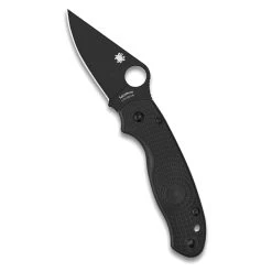 SPYDERCO Para 3 Lightweight 2.92in Black Blade Knife (C223PBBK)