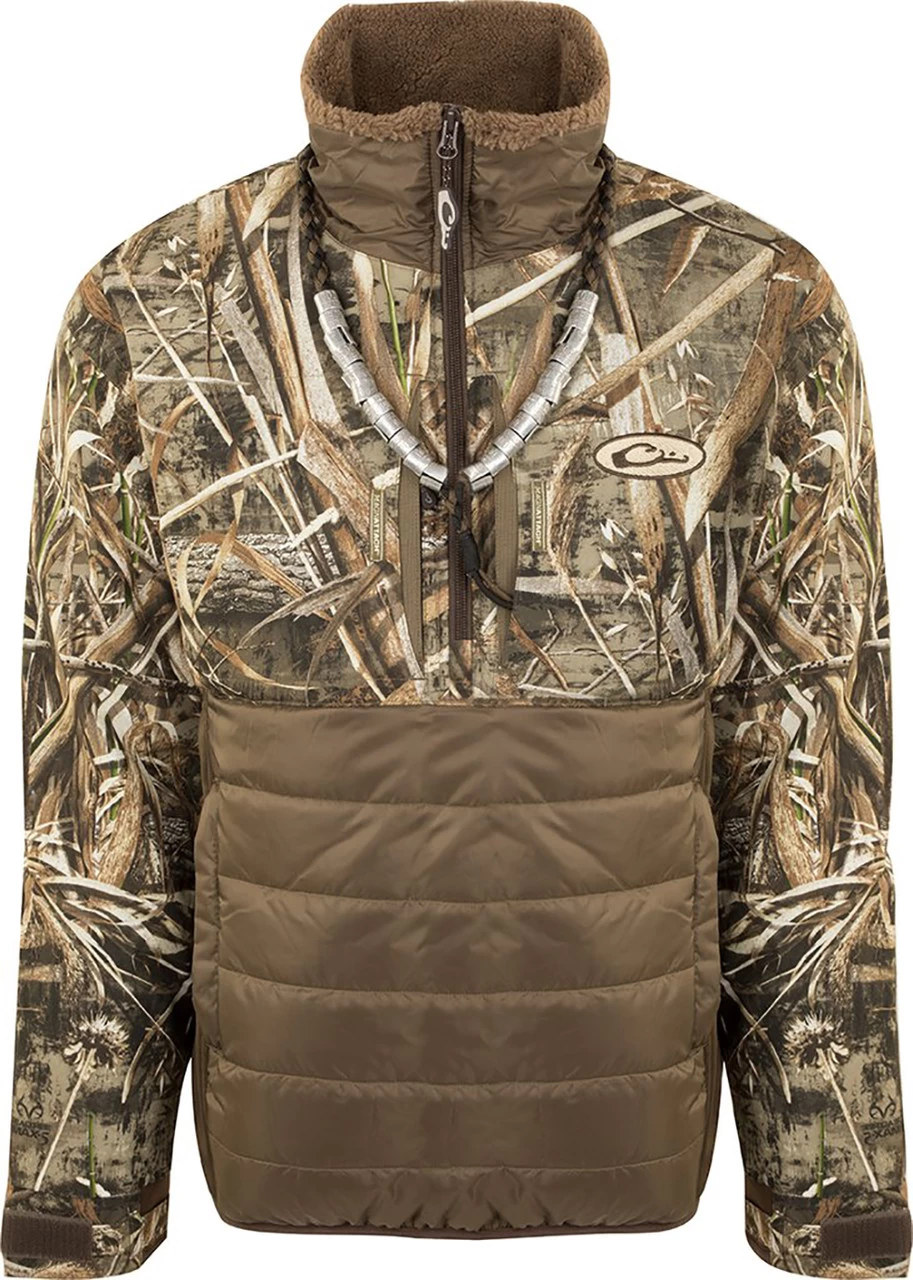 DRAKE LST Guardian Flex Double Down Eqwader 1/4 Zip Jacket - Image 3