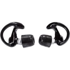 SUREFIRE Sonic Defenders Full-Block Foam-Tipped 1 Pair Medium Black Earplugs (EP10-BK-MPR)