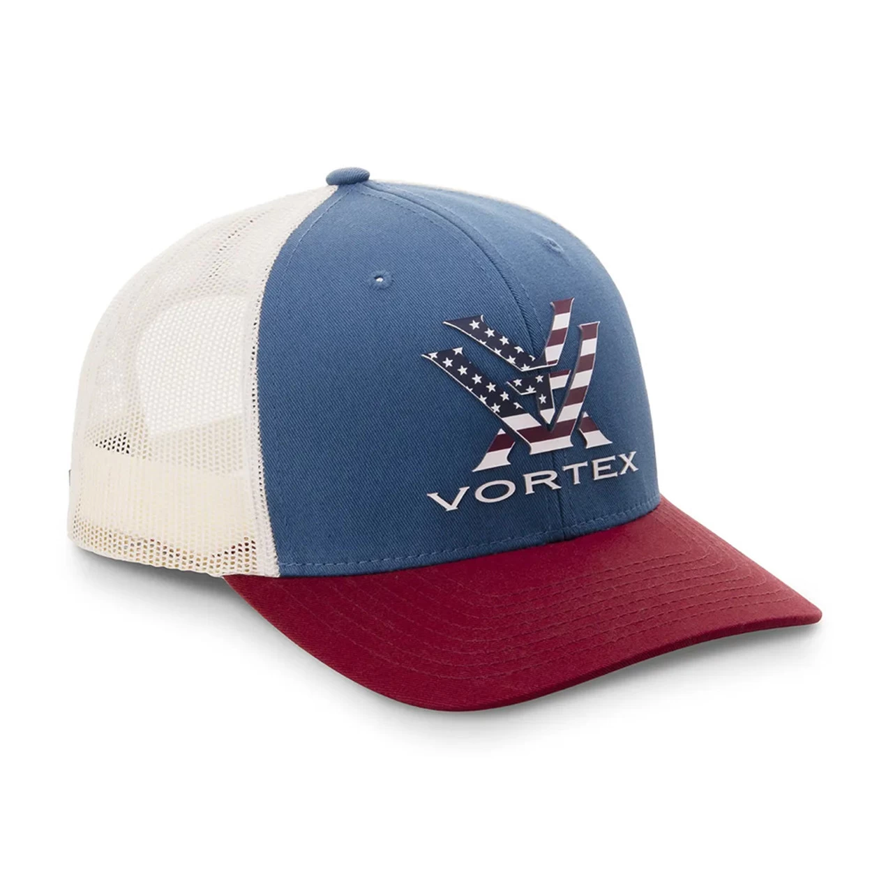 VORTEX Mens Stars Over Stripes One Size Red White Blue Cap (122-11-RWB) - Image 2