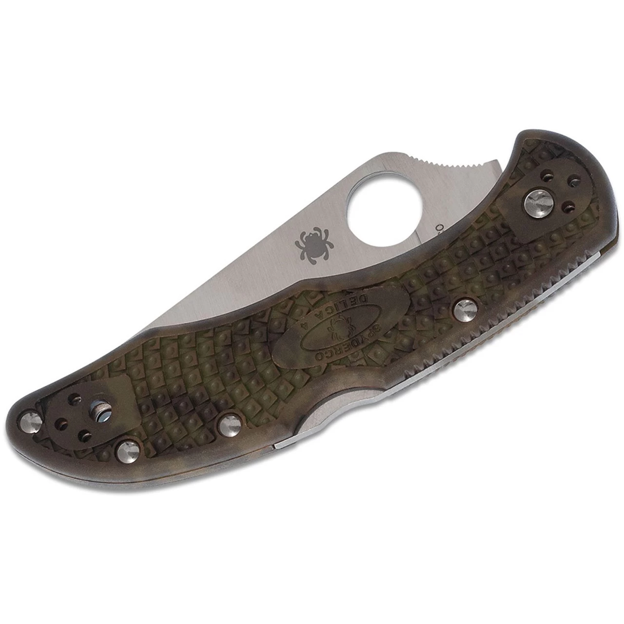 SPYDERCO Delica 4 Zome 2.875in Lightweight Green Folding Knife (C11ZFPGR) - Image 2