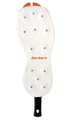 KORKERS OmniTrax V3.0 Studded Felt Sole, Gray/Orange (FA3050)