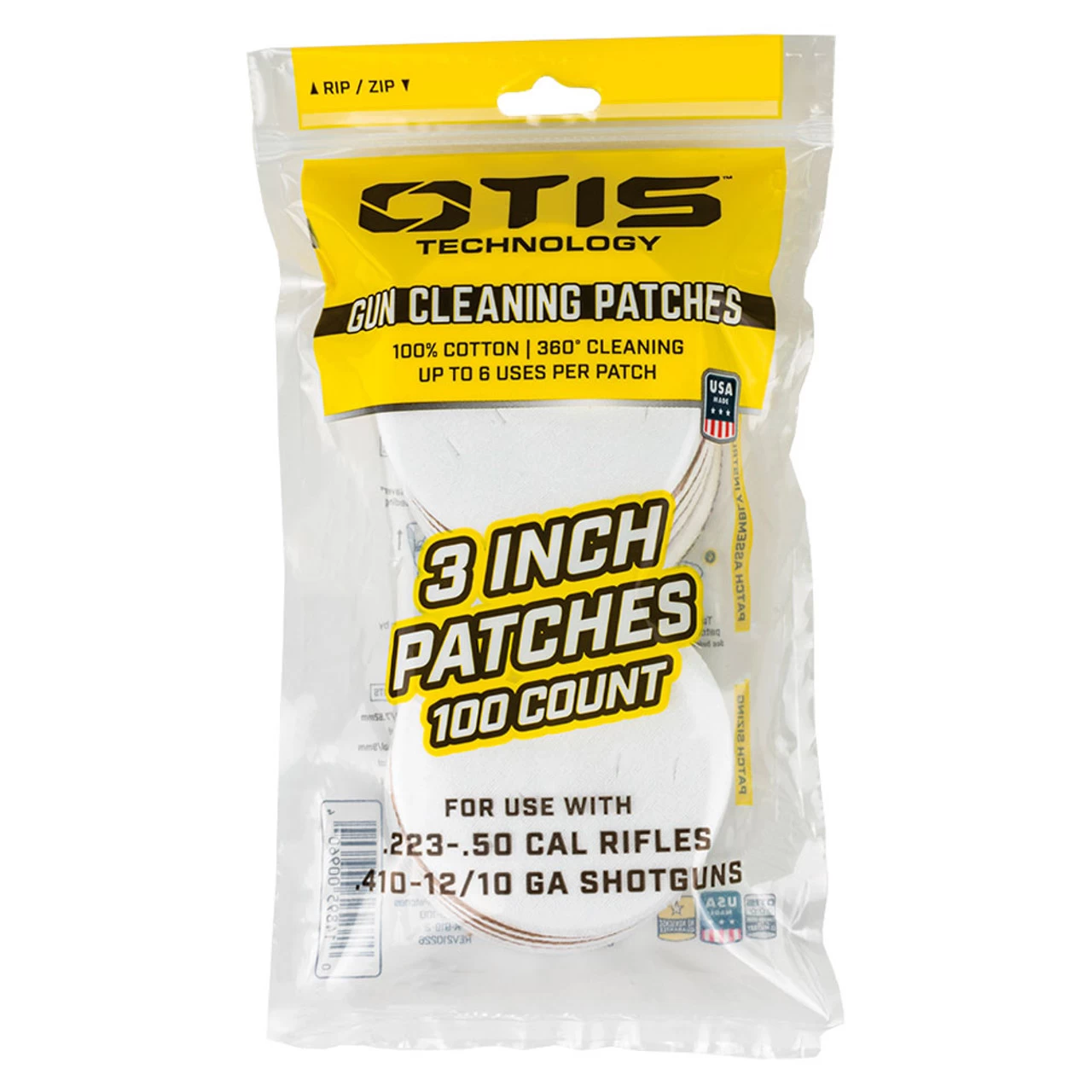 OTIS 3in All Caliber 100-Pack Cleaning Patches (FG-919-100) - Image 3