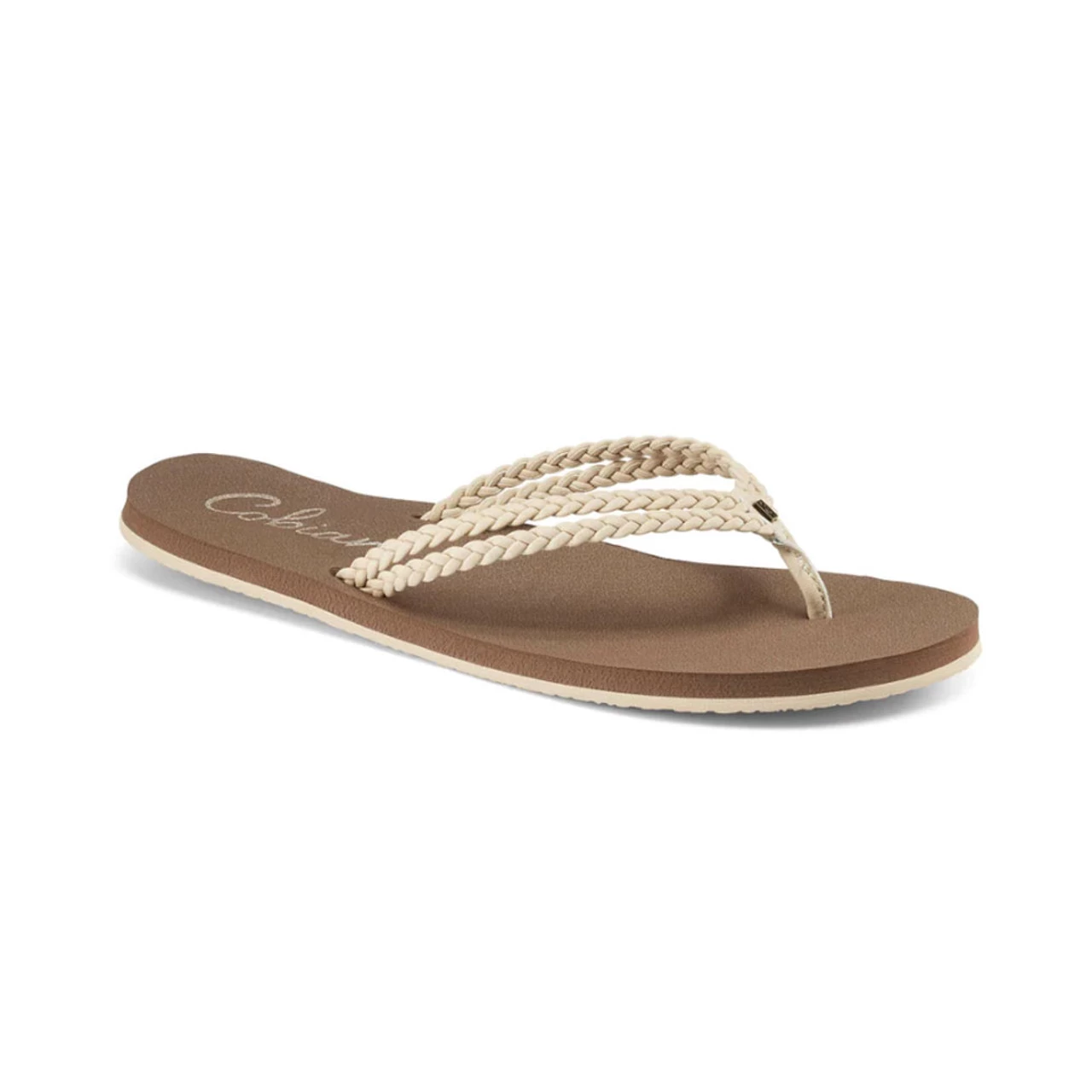 COBIAN Women's Leucadia Cream Flip Flop Sandal (LEC17-110)