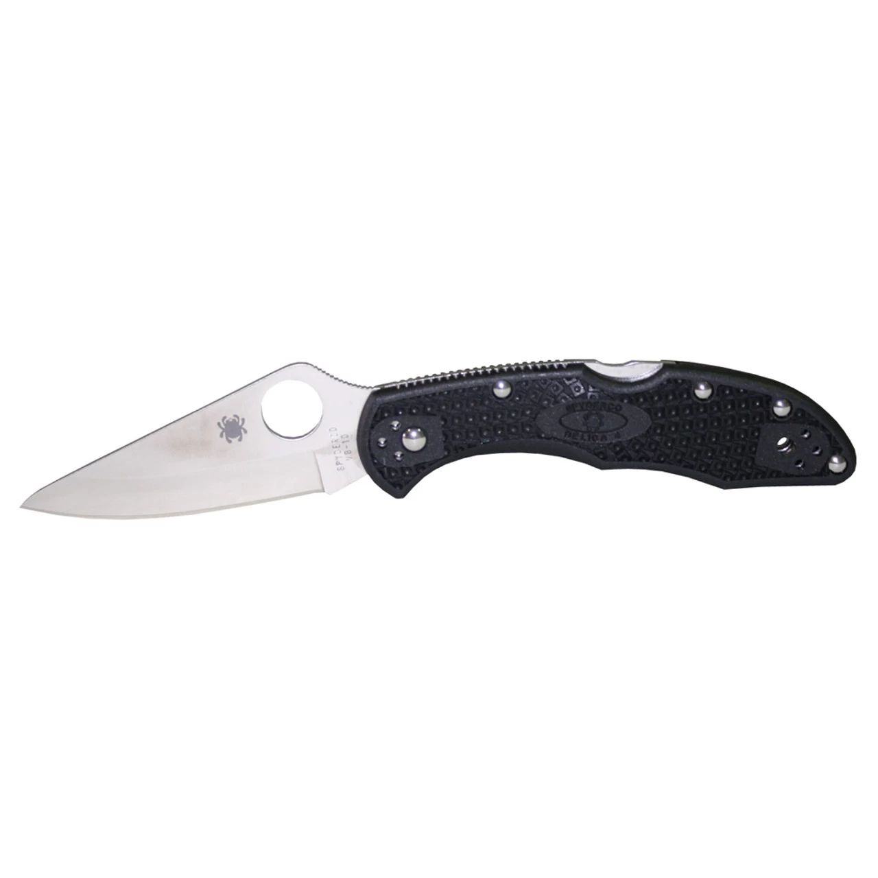 SPYDERCO Delica 4 2.875in Lightweight Black Folding Knife (C11PBK)
