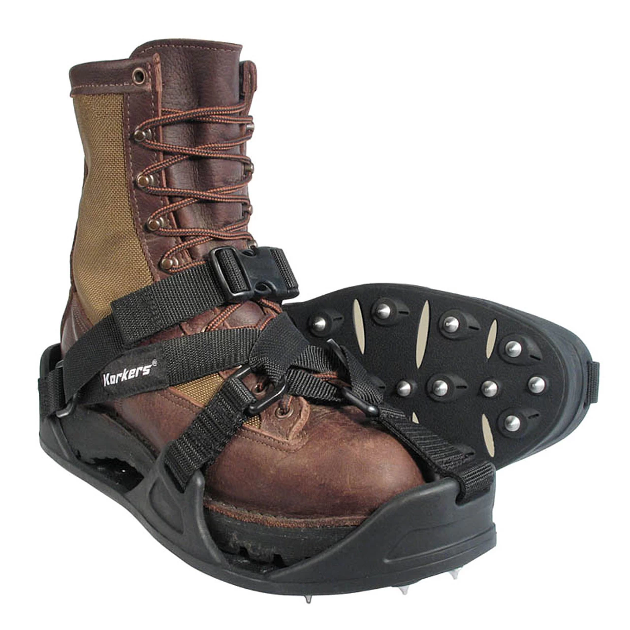 KORKERS WorkTrax Plus Overshoe Cleats With Regular Push-Through Steel Spikes (IA5111-WEBY)