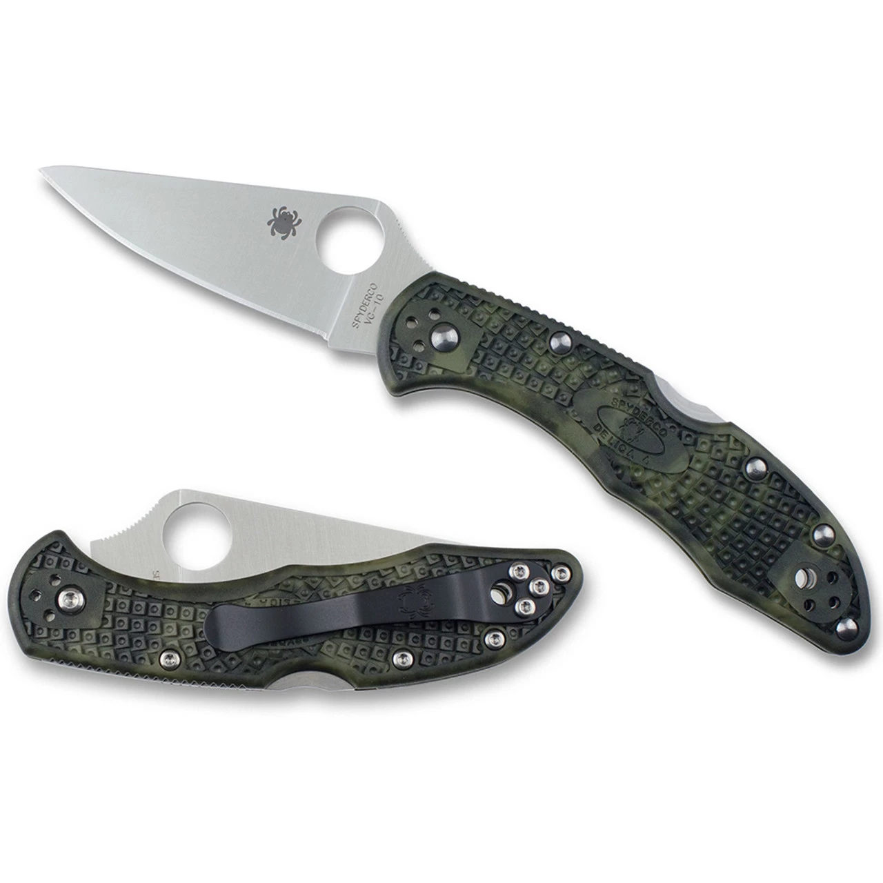 SPYDERCO Delica 4 Zome 2.875in Lightweight Green Folding Knife (C11ZFPGR) - Image 5